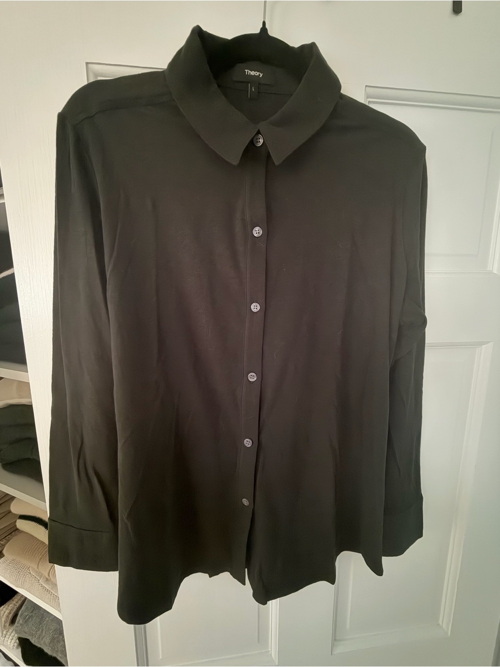Theory Cotton Button-Up Shirt